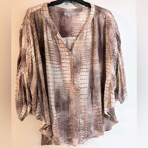 Jennifer Lopez 3/4 sleeve Plus Size Blouse